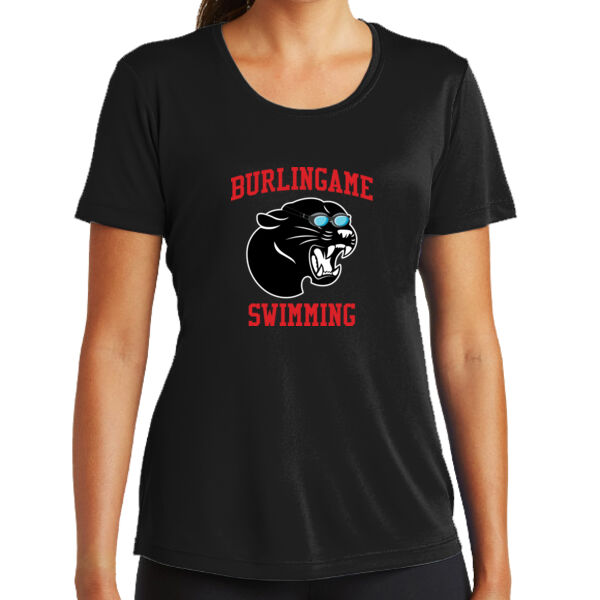 Burlingame Swimming Team Ladies PosiCharge ® Competitor Tee Thumbnail