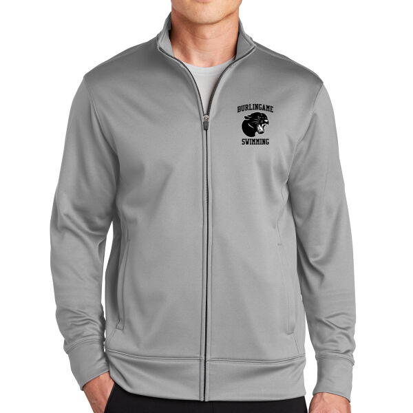 Burlingame Swimming Team Sport Wick Fleece Full Zip Jacket Thumbnail